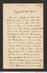 Nachlass Franz Steindachner, Brief von Eduard Graeffe an Franz Steindachner (14.07.1897), Inv.Nr. 173.17, Seite 1